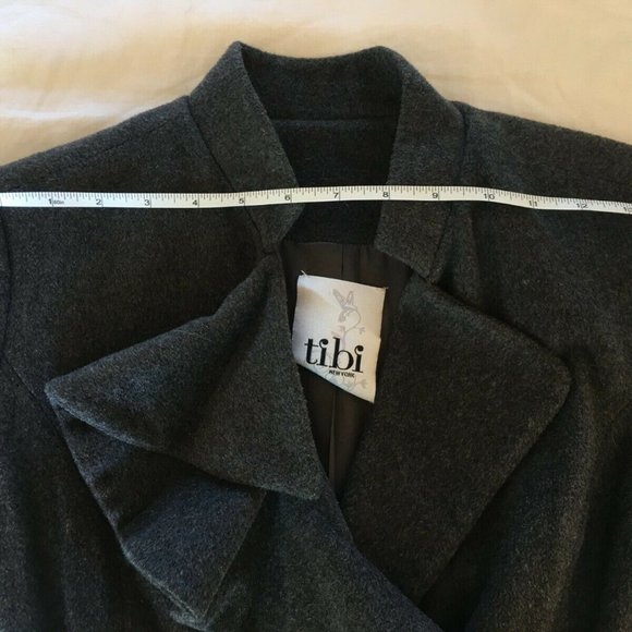 Tibi Grey Wool Coat Size 2/Small - Picture 6 of 8